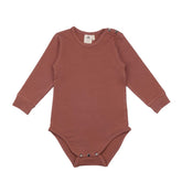 Long-sleeved bodysuit made of cotton (organic)